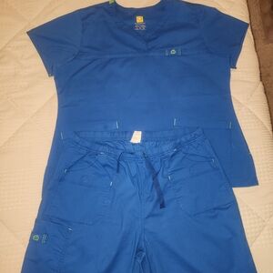 WonderWink Royal Blue Scrub Set